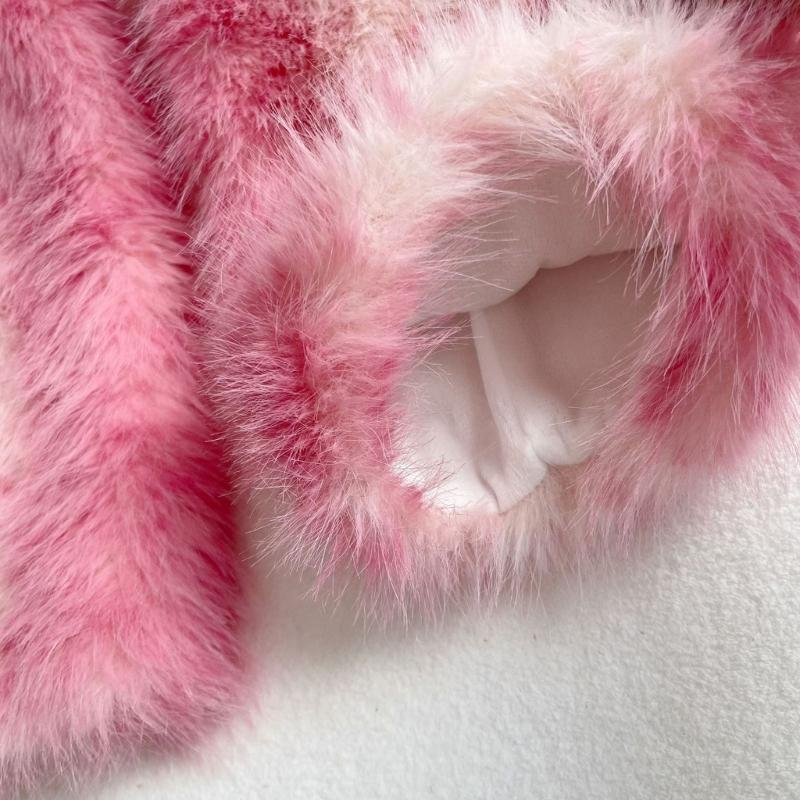 Plyšové návleky na nohy s leopardím vzorem z umělé kožešiny, navlékací konstrukce, elastické žebrované manžety a texturovaný volný vrstvený design pro ženy