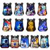 Sonic Cartoon Kids Backpack Durable Polyester Material 20-35l Capacity Zipper Closure Cushioned Shoulder Straps 44*30.5*16cm
