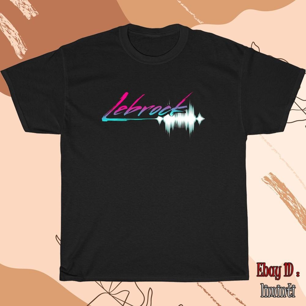 Lebrock Waveform Logo Men s Black/Navy T-Shirt Size S to 5XL Shipped from USA Unisex T-Shirt S