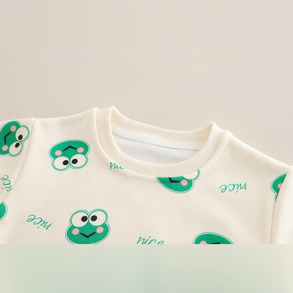 Kids Casual Long-Sleeve Set, Comfortable Daily Wear Outfits