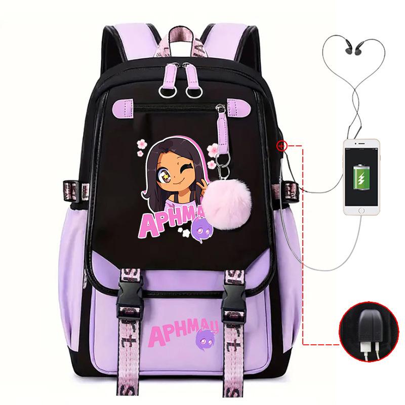 Cute Cartoon Junior High School Student Schoolbag Female Lightweight Large-Capacity Student Backpack
