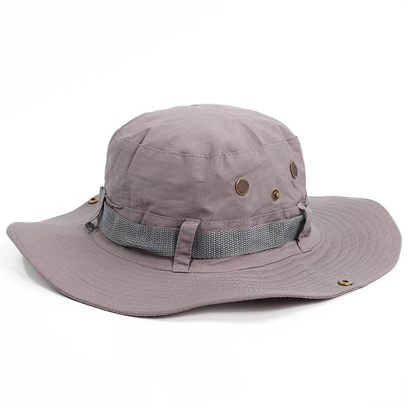 Men & Women Sun Hat Wide Brim Breathable Fishing Cap Men's Bucket Hats Hiking Jungle Hat Summer Outdoor Camo Caps