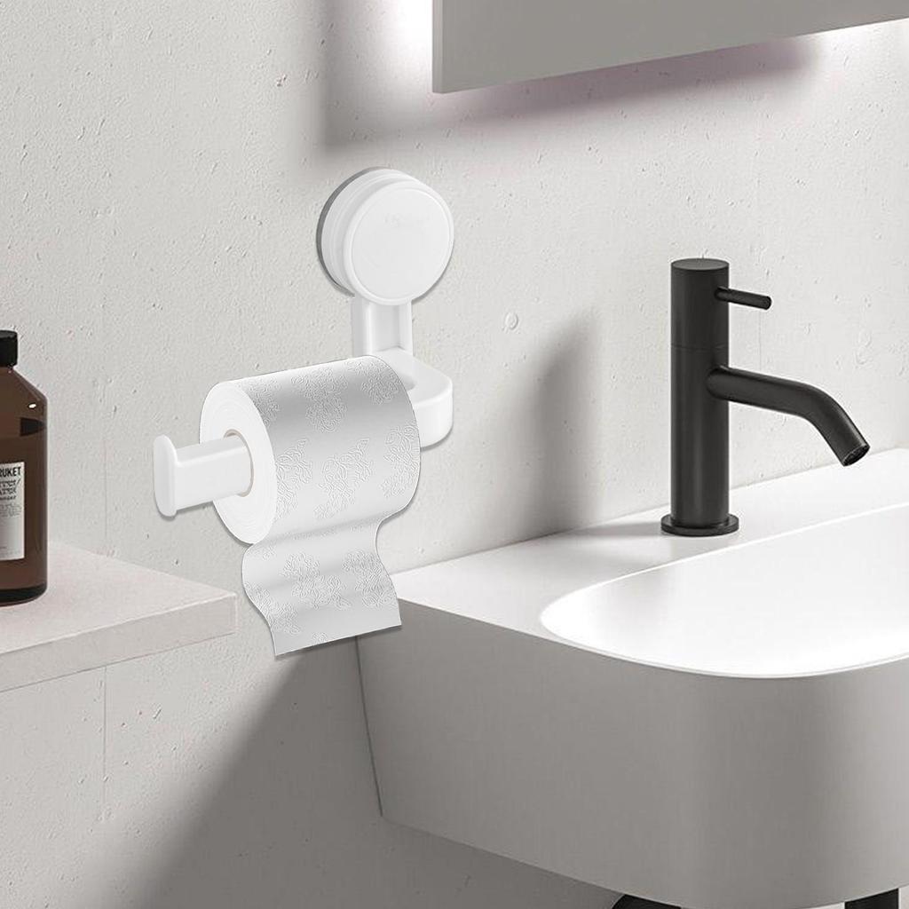 Toilet Roll Paper Holder Organizer Wall Mount Storage Reusable Kitchen Bathroom Thickened Design Fashionable