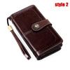 Vintage RFID Retro Genuine Leather Women's Long Clutch Wallet