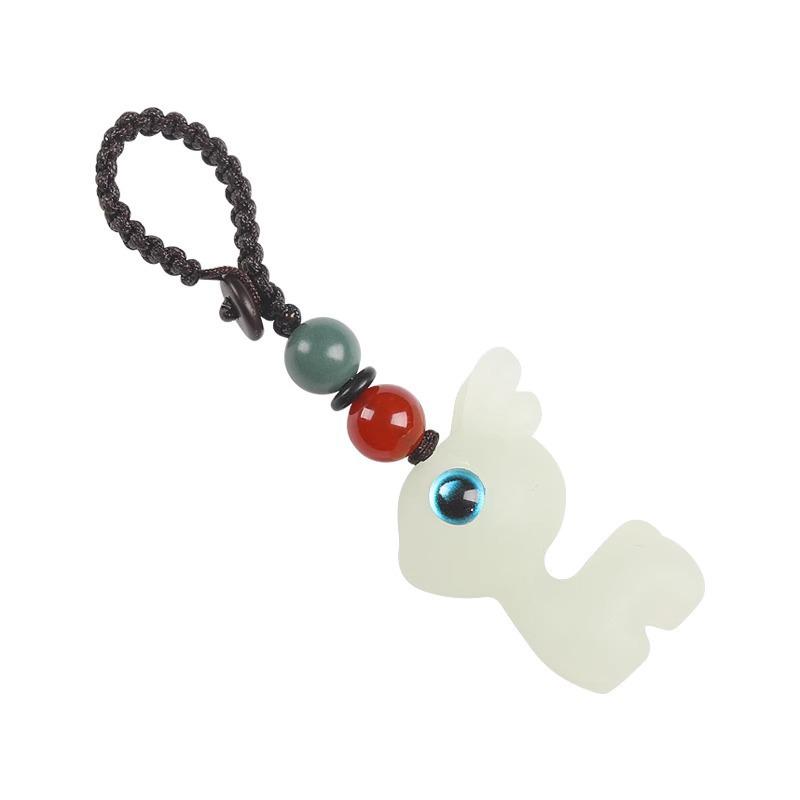 Ebony Twilight Luminous Fawn Women's Keychain - Safe Journey Mobile Phone Chain & Car Pendant Ornament.