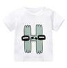New Alphabet Lore T Shirt Print Cartoon Casual Summer Children Short-sleeved Anime T-shirt Kids Clothes Boy Game Series T Shirt
