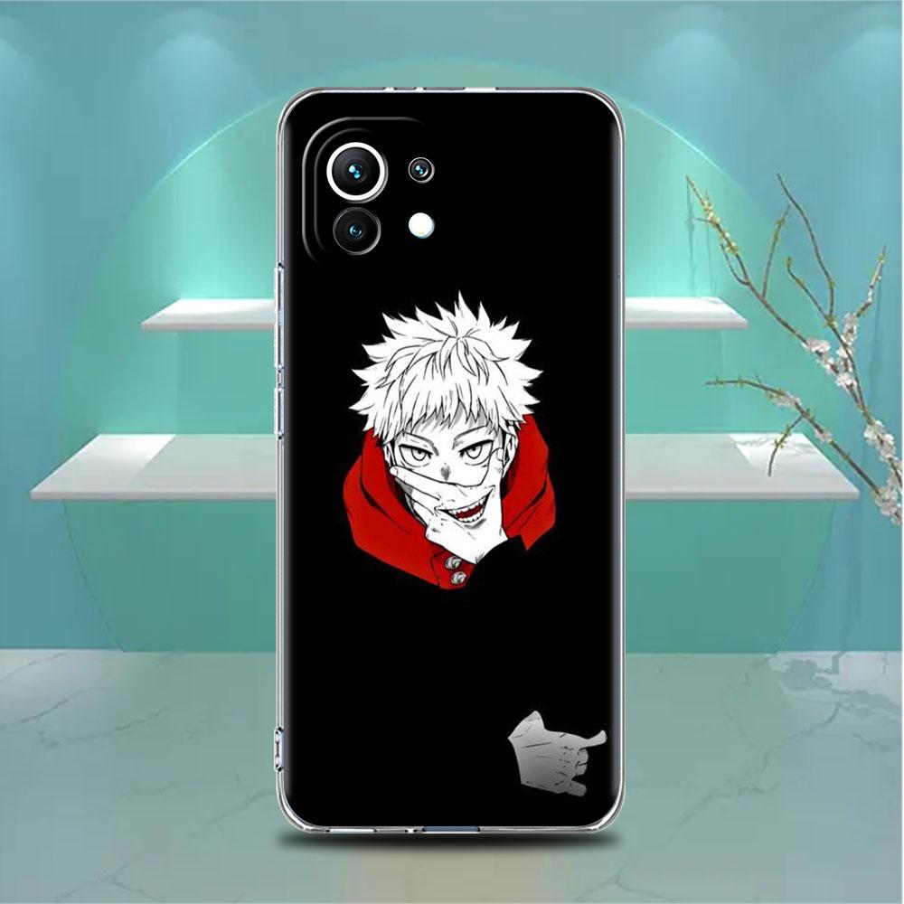 Cute Jujutsu Kaisen Anime Clear Case For Xiaomi Mi Poco X3 NFC M3 Pro F3 F1 11 Lite 12 Note 10 11T 9T Transparent Phone Cover