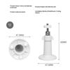 Security Camera Mount Bracket Adjustable 360° Swivel Universal Fit for Home Yard Outdoor Security Surveillance