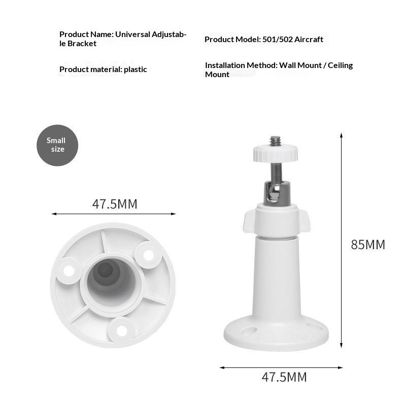 Security Camera Mount Bracket Adjustable 360° Swivel Universal Fit for Home Yard Outdoor Security Surveillance