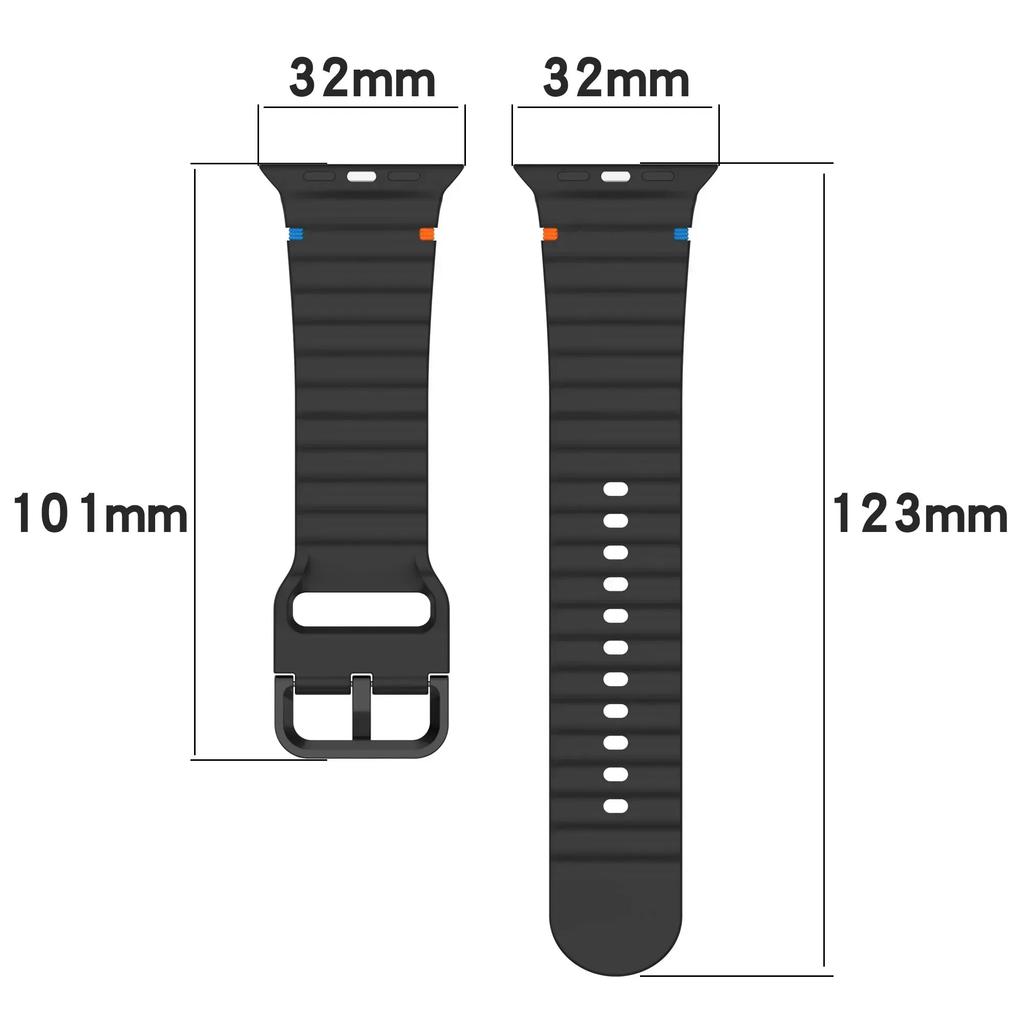 Silicone Sport Straps For Apple Watch Band 46mm 40mm 45mm 41mm 49mm 44 42mm Correa Bracelet Iwatch Series 10 7 8 Se 6 9 Ultra 2