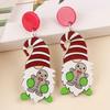 Christmas Earrings Earrings Santa Dwarf Christmas Tree Earrings Earrings Acrylic Dangle Earring Christmas Christmas Stud Earring