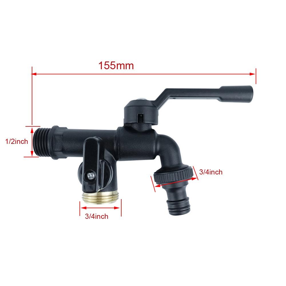 All Copper Tap Water Faucet One Into One Out 4/6/8 Points Valve Switch Thread Garden Irrigation Tank Tap Connector