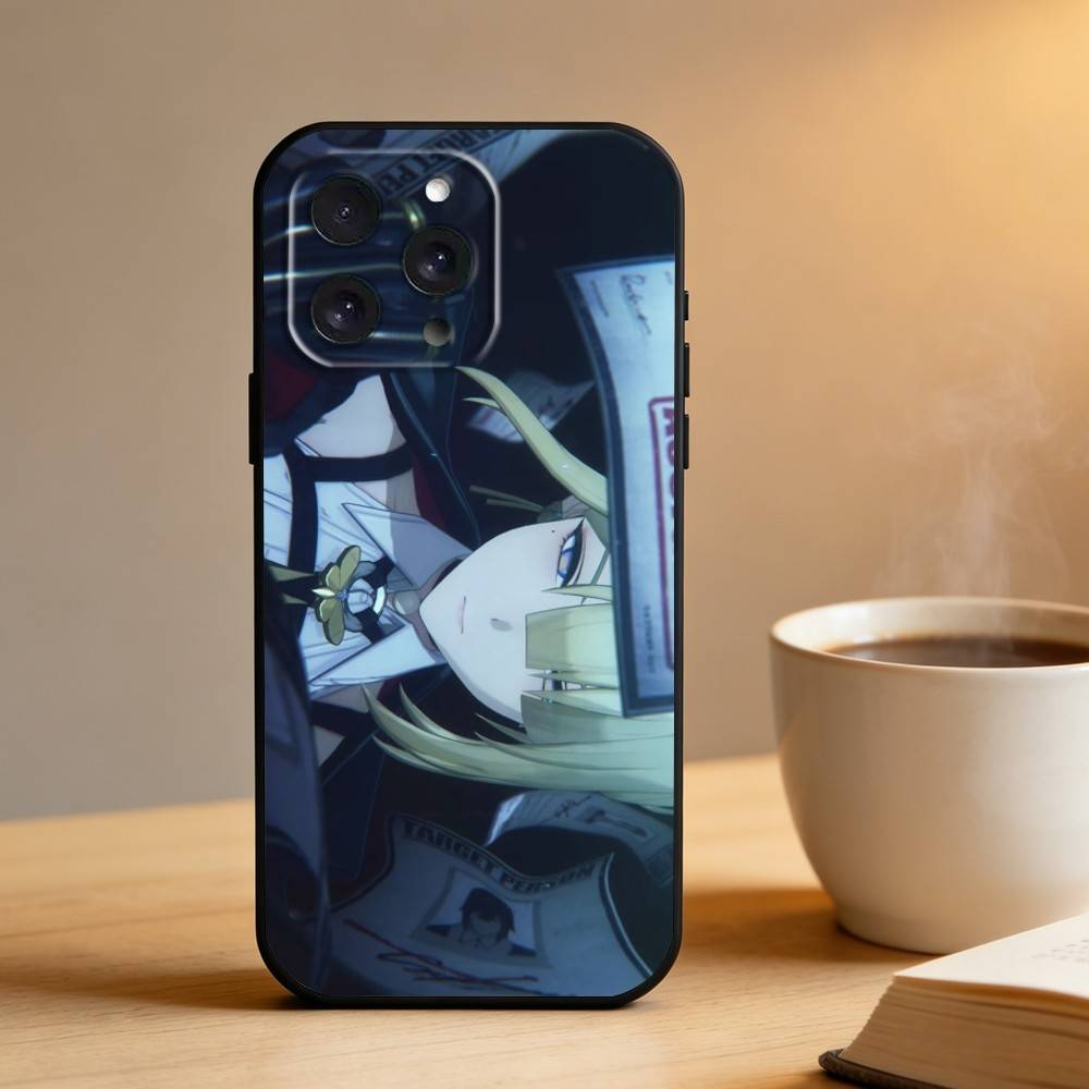 

Zzz-EvelynTheKnight Phone Case For iPhone 16,15,14,13,12,17,Pro Max,Plus Silicone Black Case iPhone12PROMAX