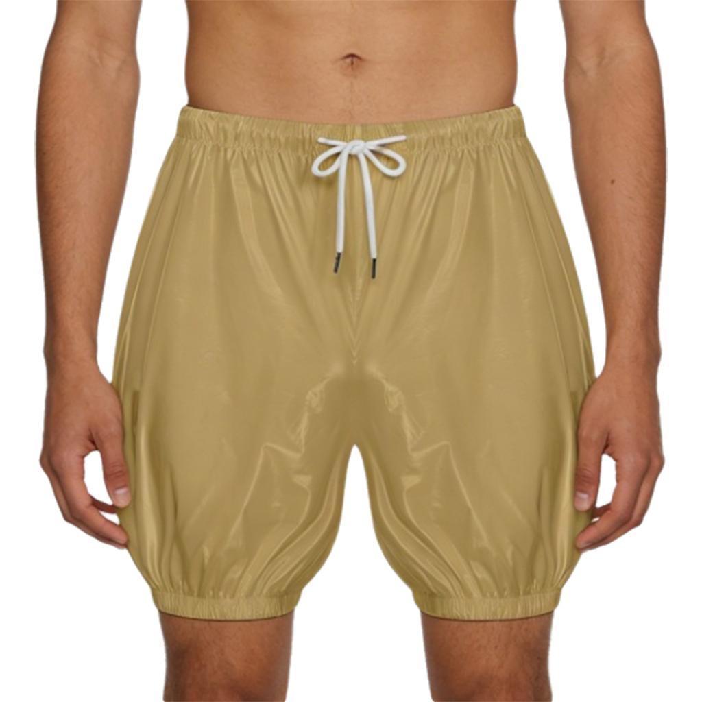 Unisex Adults Waterproof Reusable Diaper Cover Elastic Waistband Drawstring Leak Proof Washable Incontinence Shorts