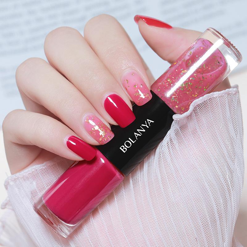 2-in-1-Nagellack mit zwei Enden, auf Ölbasis, schnelltrocknend, keine UV-Lampe erforderlich, lang anhaltender, splitterfester Nagellack