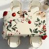 Christmas Pattern Design Table Cloth Party Decor Dining Room Home Kitchen Patios Waterproof Stain-Proof Table Cloth