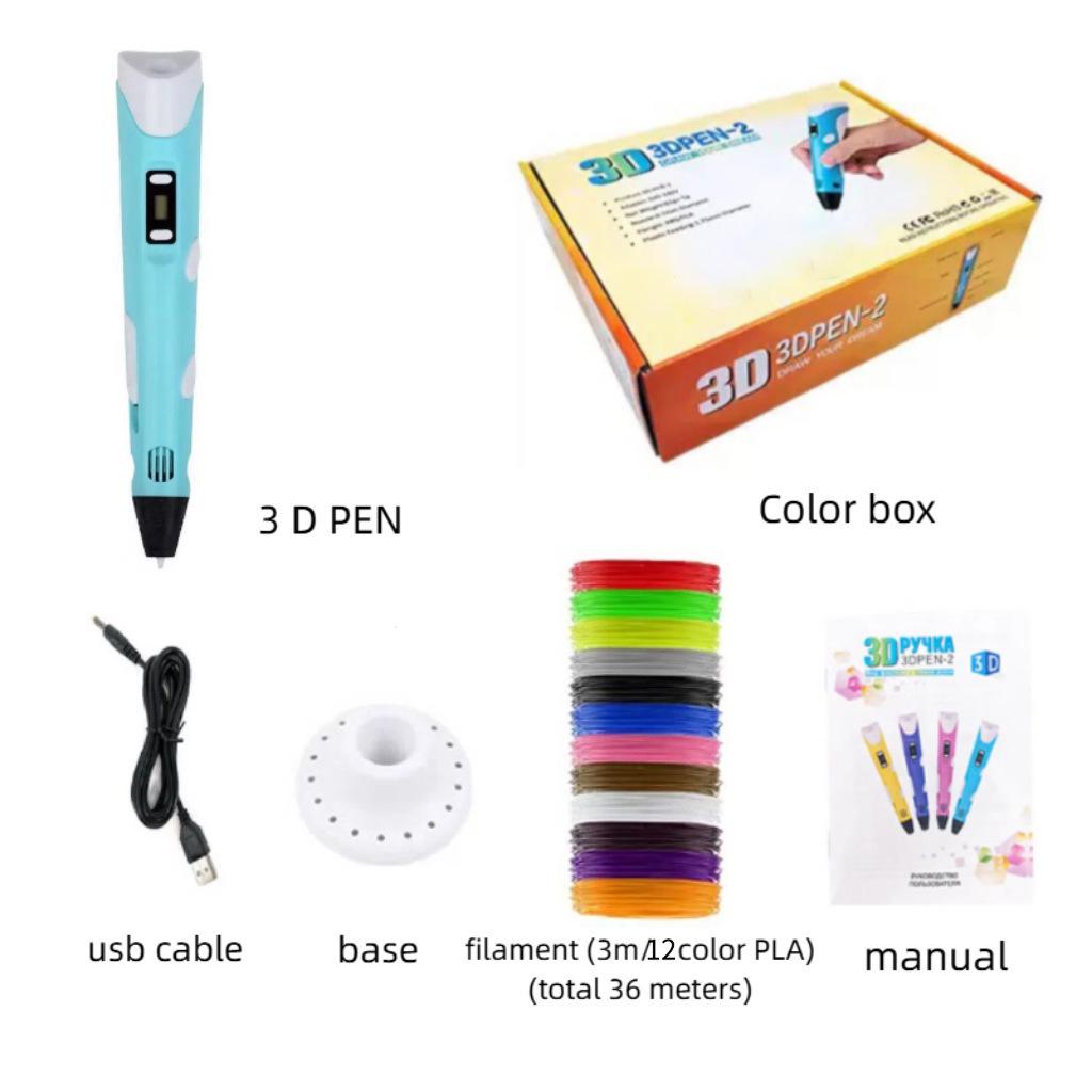 3D Printing Pen for Kids - Stereoscopic Painting & Graffiti DIY Educational Toy