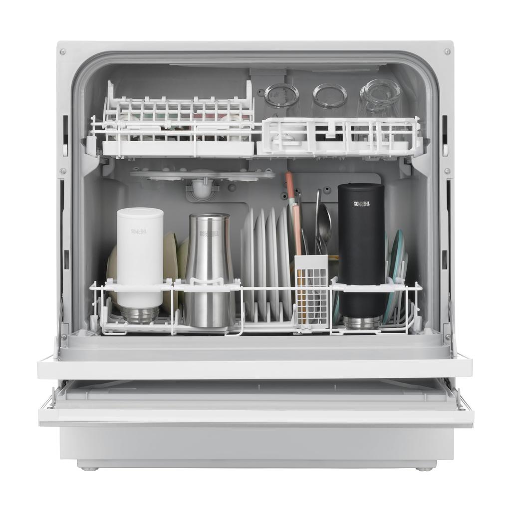 Thermos Vacuum Insulated Portable The Body and All Parts Are Stainless Steel Keeps Drinks Hot or BK Dishwasher-Safe Model Mug, 350ml, Black.