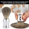 Men Portable Beard Brush Salon Facial Cleaning Foaming Shaving Brush Grooming Tool