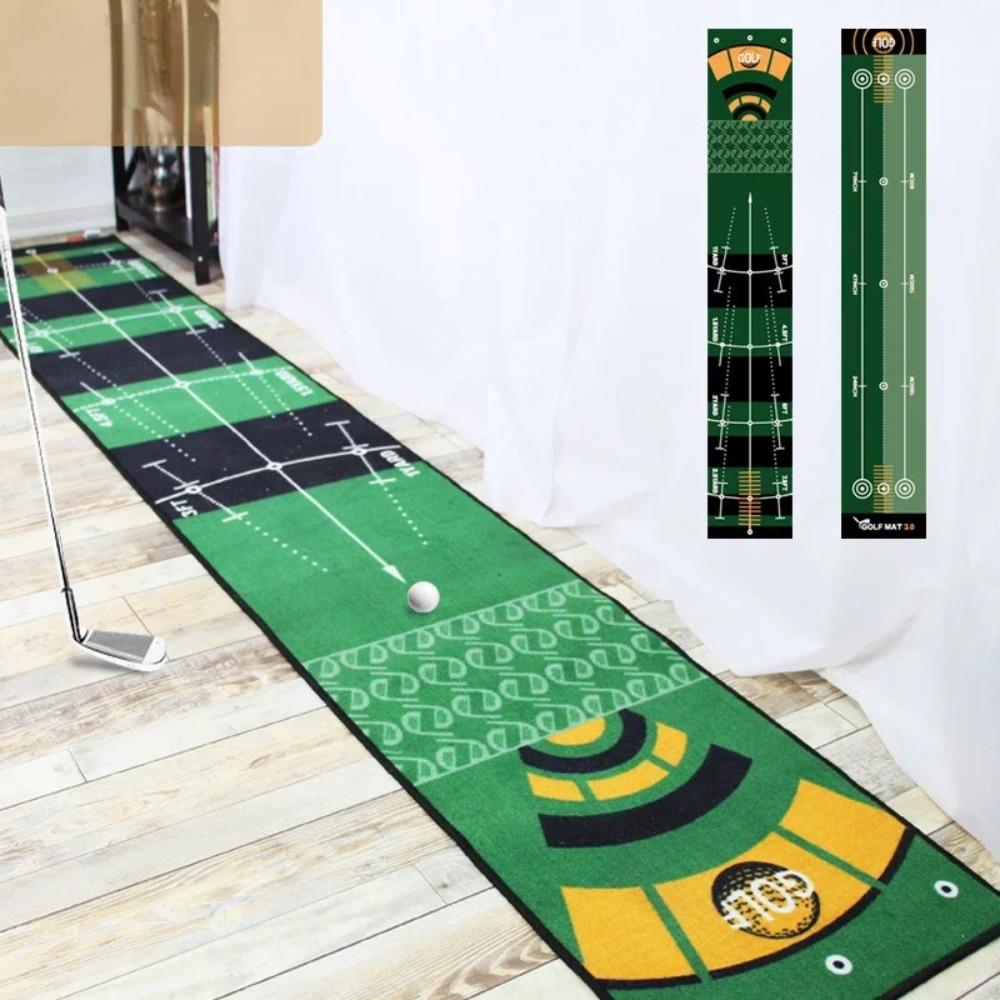 BEPAN Portable Carpet Indoor Office Home Golf Putter Practice Carpet Trainer Strike Pad Golf Mat Golf Green Trainer