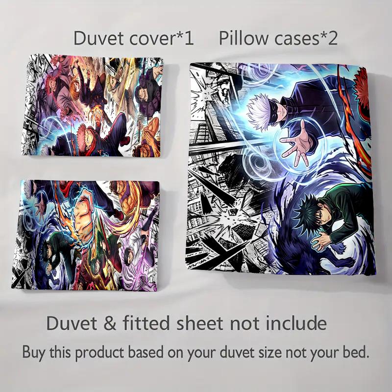 Anime Character Collage. Bedding Duvet Cover Sets Duvet Covers Pillowcases Gifts (1 * Duvet Cover 2 * Pillowcases, Without Duvet Insert)