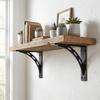 Solid Material Floating Shelf Bracket Triangular Design Hidden Shelf Bracket  Storage Shelves