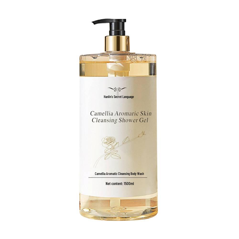 Camellia Shower Gel: 3 Jin Long-lasting Fragrance, Hydrating & Moisturizing, Large Family Pack for Men & Women