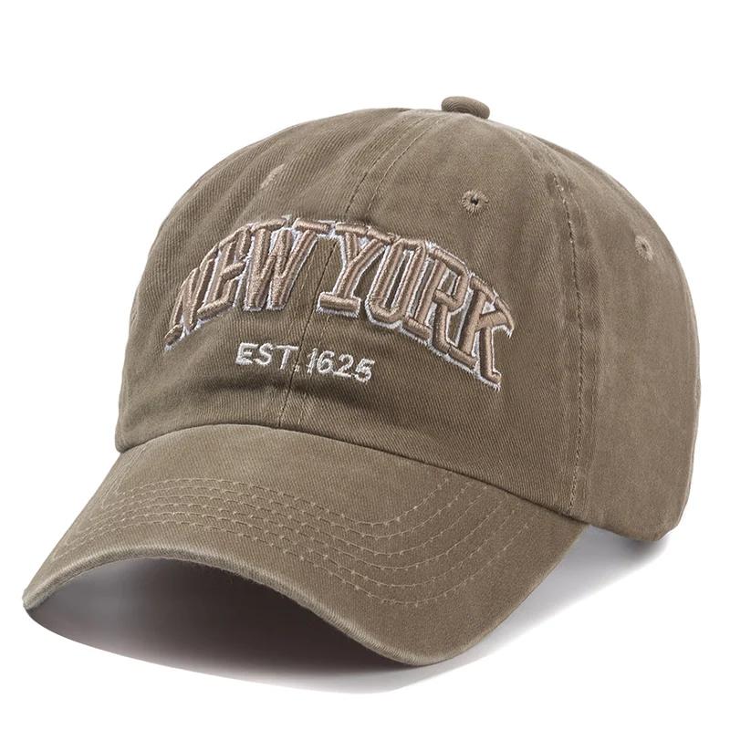  New York Washed Cotton Cap For Men Women Gorras Snapback Caps Baseball Caps Sun protection Casquette Dad Hat Outdoors Cap