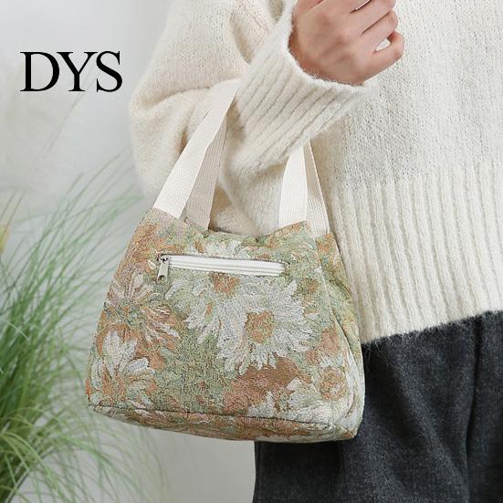 Fruit Container Lunch Bag Waterproof Stylish Floral Tote Portable Box Carrier for Women Commuting Picnic Camping Reusable