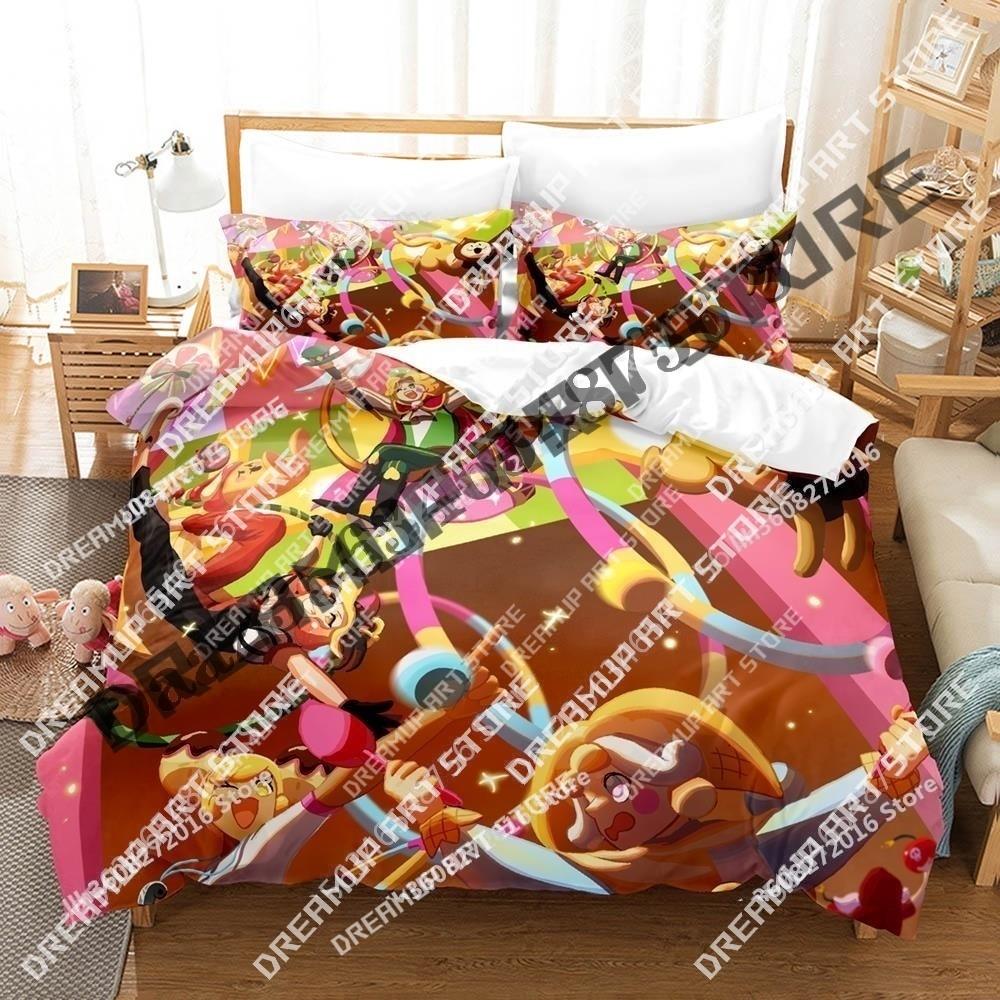 3D Print Game Anime Cookie Run OvenBreak Bedding Set Single Twin Full Queen King Size Bed Set Adult Kid Bedroom Duvetcover Sets