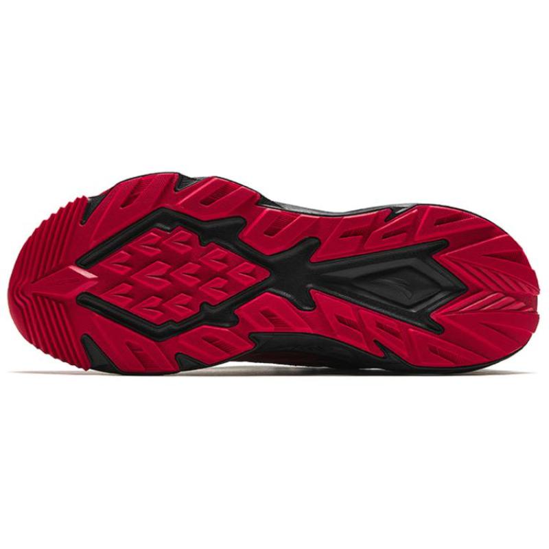 Anta Sky Realm Cushioning Wear-Resistant Low-Top Running Shoes Men's Black Red Sneakers 112415536-4