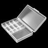 1Pcs Universal Aa Battery Storage Box Transparent Plastic Battery And 4-In-1 Charging Cable Organizer Case