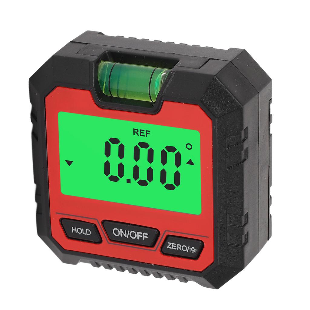 Digital Box Backlit LCD Display Magnetic Base 4 X 90 degrees Angle Gauge Meter Finder Protractor for Automotive Motorcycle