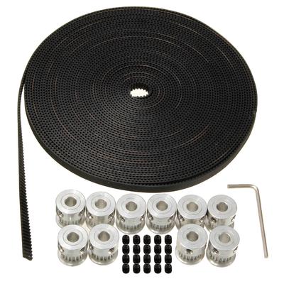 10 Meters GT2 Timing Belt Wrench for 3D Printer 8 Pcs GT2 Pulley 5mm 8 Pcs GT2 Pulley 8mm