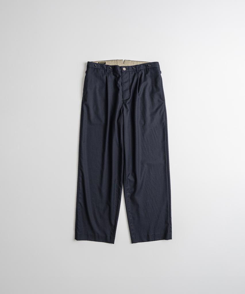 Bihebieo Summer Wool Classic Trousers D.Navy