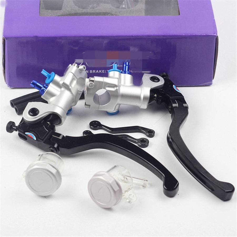 Universal CNC Aluminum Right + Left 17.5mm motorcycle brake clutch pump lever Radial master cylinder 7/8" 22mm For Yamaha Kawasaki Suzuki