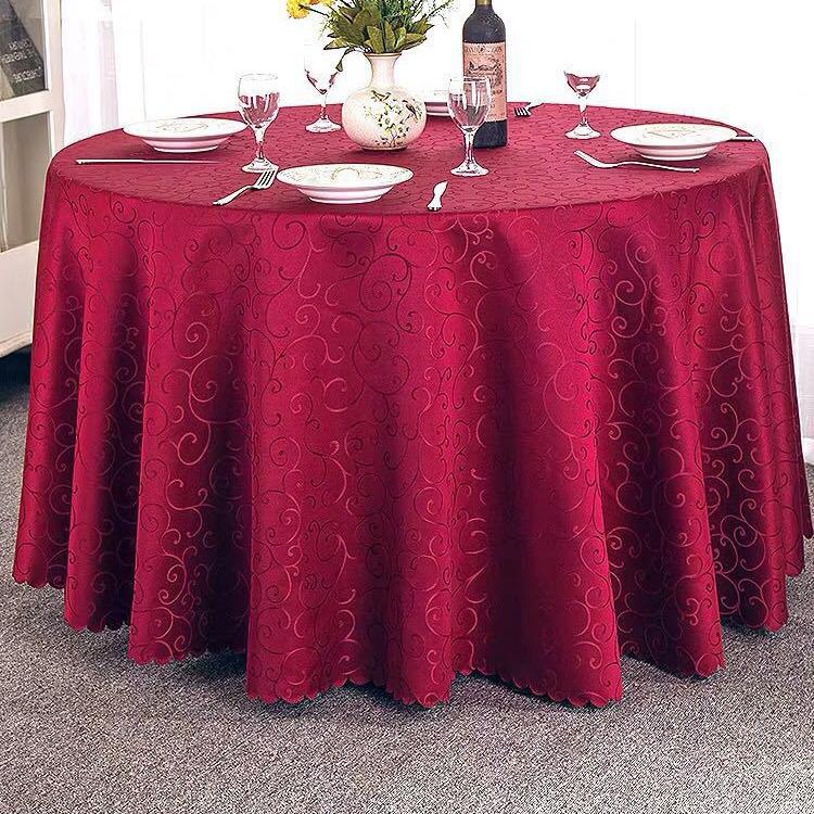 Large European Style Round Tablecloth for Events and Family Use