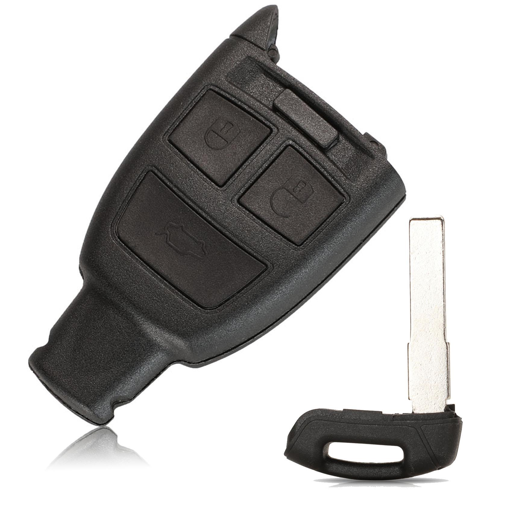 

jingyuqin 3 кнопки дистанционного ключа автомобиля оболочки брелок для Fiat 500 Punto Croma чехол без лезвия аксессуары серый белый