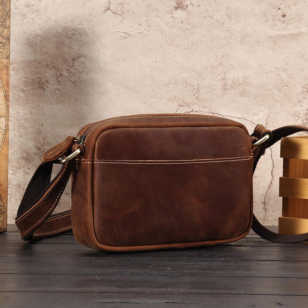 High-end men's messenger bag men's all-cowhide shoulder bag men's bag genuine leather retro messenger bag messenger bag