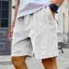 Mens Corduroy Casual Shorts with Elastic Waistband Drawstring Adjustable Fit Relaxed Summer Lightweight Shorts for Daily Wear
