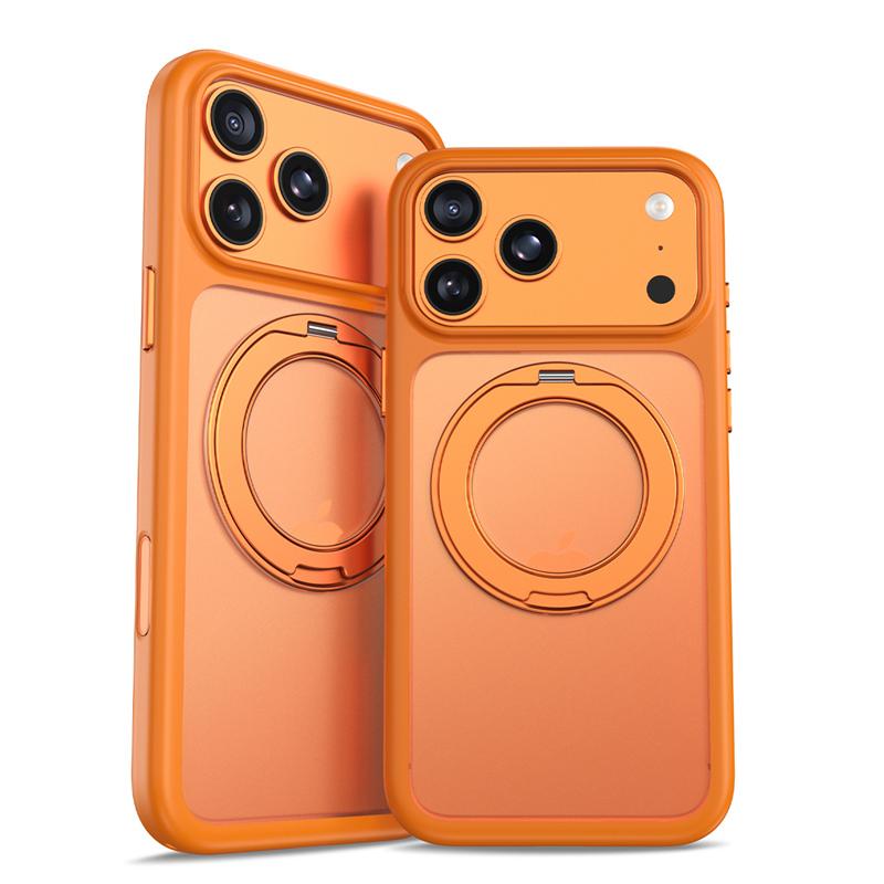 

360° Rotating Pivot Magnetic Bracket Case For iPhone 17 17Pro 17 Pro Max For Magsafe Shockproof Stand Holder Cover Car Mount For iphone 17