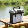 MultiCompartment Tackle Box Stacked Compartments Fishing Transparent Drawers Portable