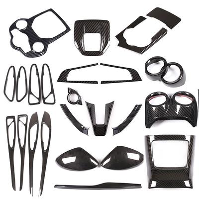 Fibra de Carbono ABS Para Alfa Romeo Stelvio 2017- Adesivo de Acabamento Interno do Carro Acessórios Modificação do Carro Estilo do Carro