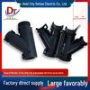 Three-Way Automotive Wire Harness Connector with Black Corrugated Tube and Y-Type Clip (Model: 9817305)