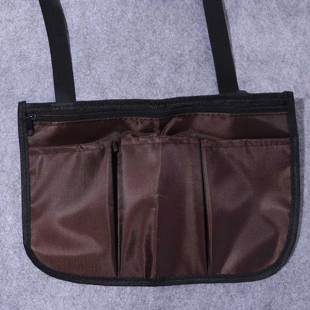 Portable Wheelchair Armrest Storage Bag Multi-pocket Seat Armrest Side Storage Pocket  Home Storage