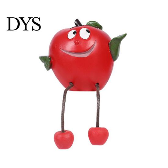 Sitter Divertenti con Frutta in Resina con Gambe Flessibili Pendenti, Statuette Bizzarre da Appendere ai Bordi, Personaggio Carino per Decorazione da Tavolo