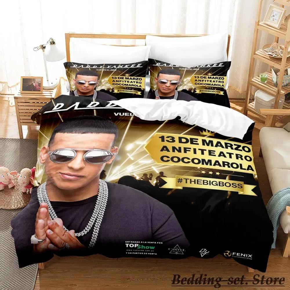 Daddy Yankee Bedding Set Single Twin Full Queen King Size Bed Set Aldult Kid Bedroom Duvetcover Sets Anime parure de lit Bed