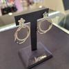 ARTRIA Flower Post-Purple Drop Earrings CHAERET0003WHF