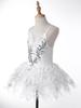 Kids Girls Ballerina Dancewear Costume Swan Ballet Leotard Dance Tutu Dress with Bracelets Headwear