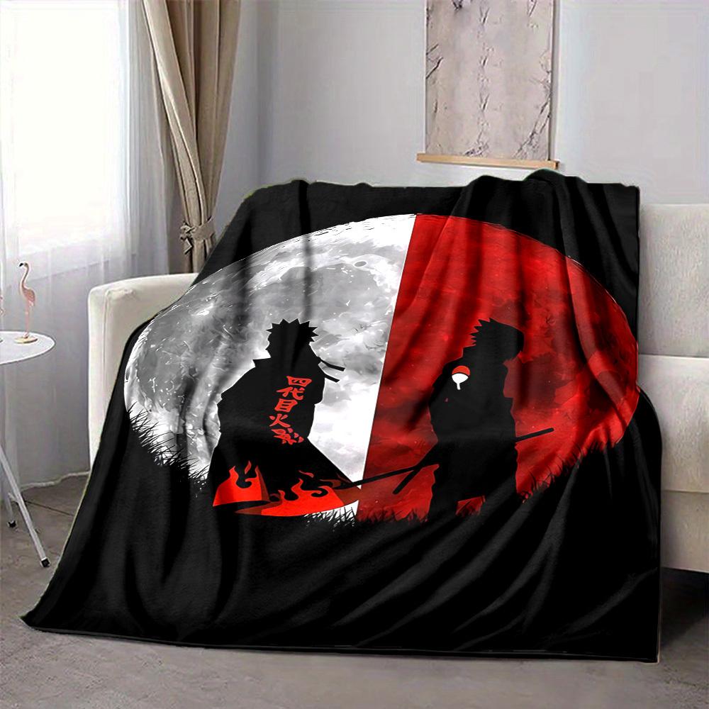 1pc Moonlight Silhouette Flannel Throw Blanket HD Printed Lightweight Soft Warm All Season Blanket for Sofa, Bed, Travel, Camping Machine Washable